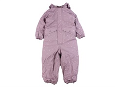 Wheat soft lilac flowers thermal rain suit Aiko  